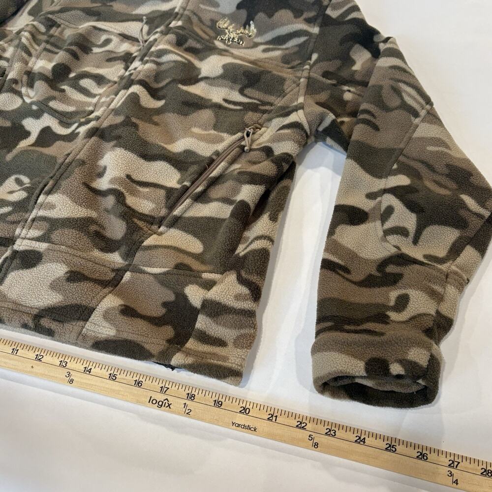 RedHead Men's Camouflage Fleece Jacket M Full Zip Zippered Pockets - Picture 8 of 12